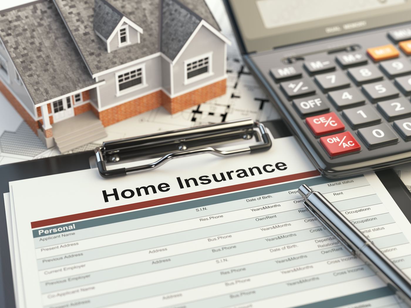 Home insurance to file a damage claim