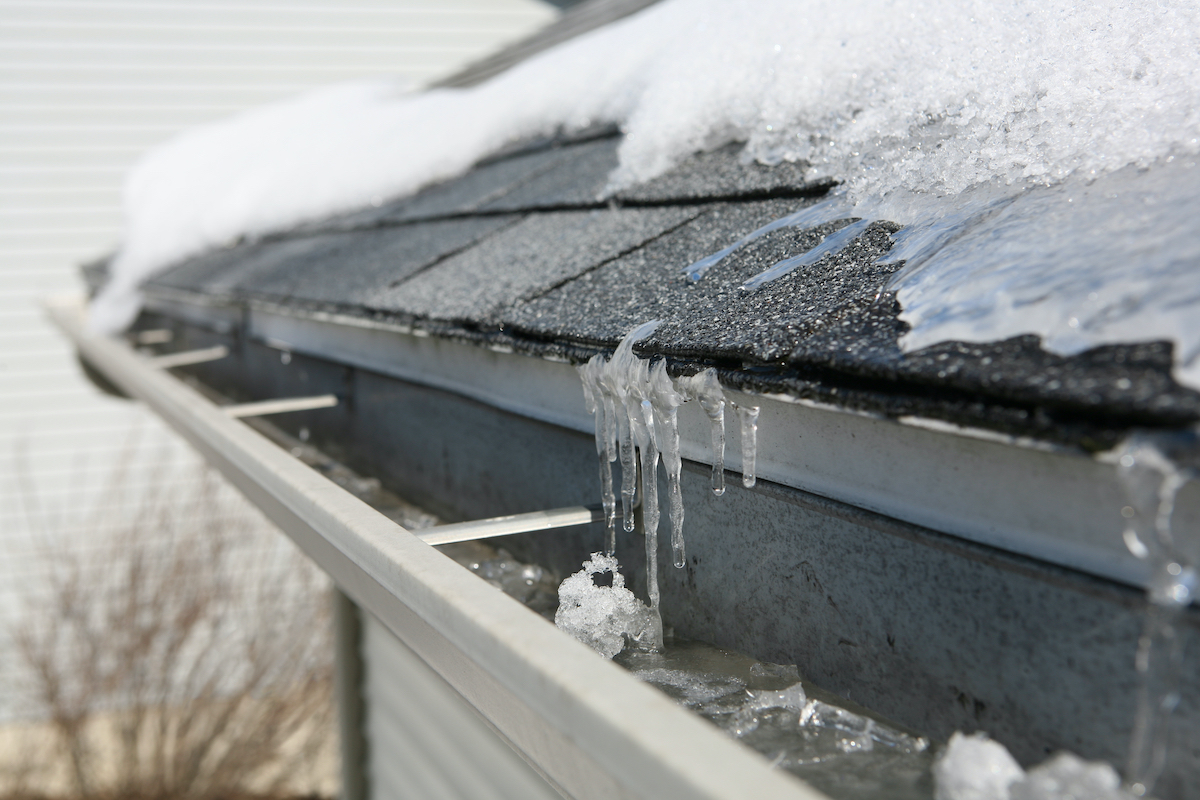 Kingwood roof damage caused by ice