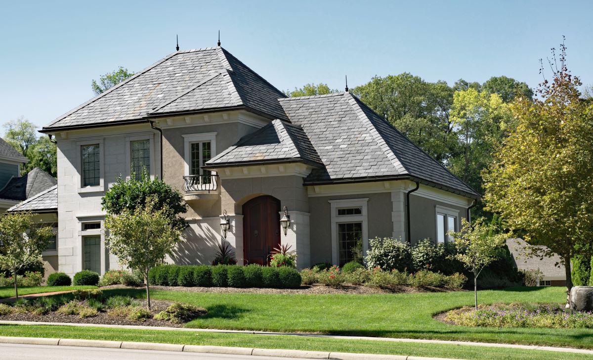 Beautifully completed Houston roof replacement using DaVinci engineered roof tiles