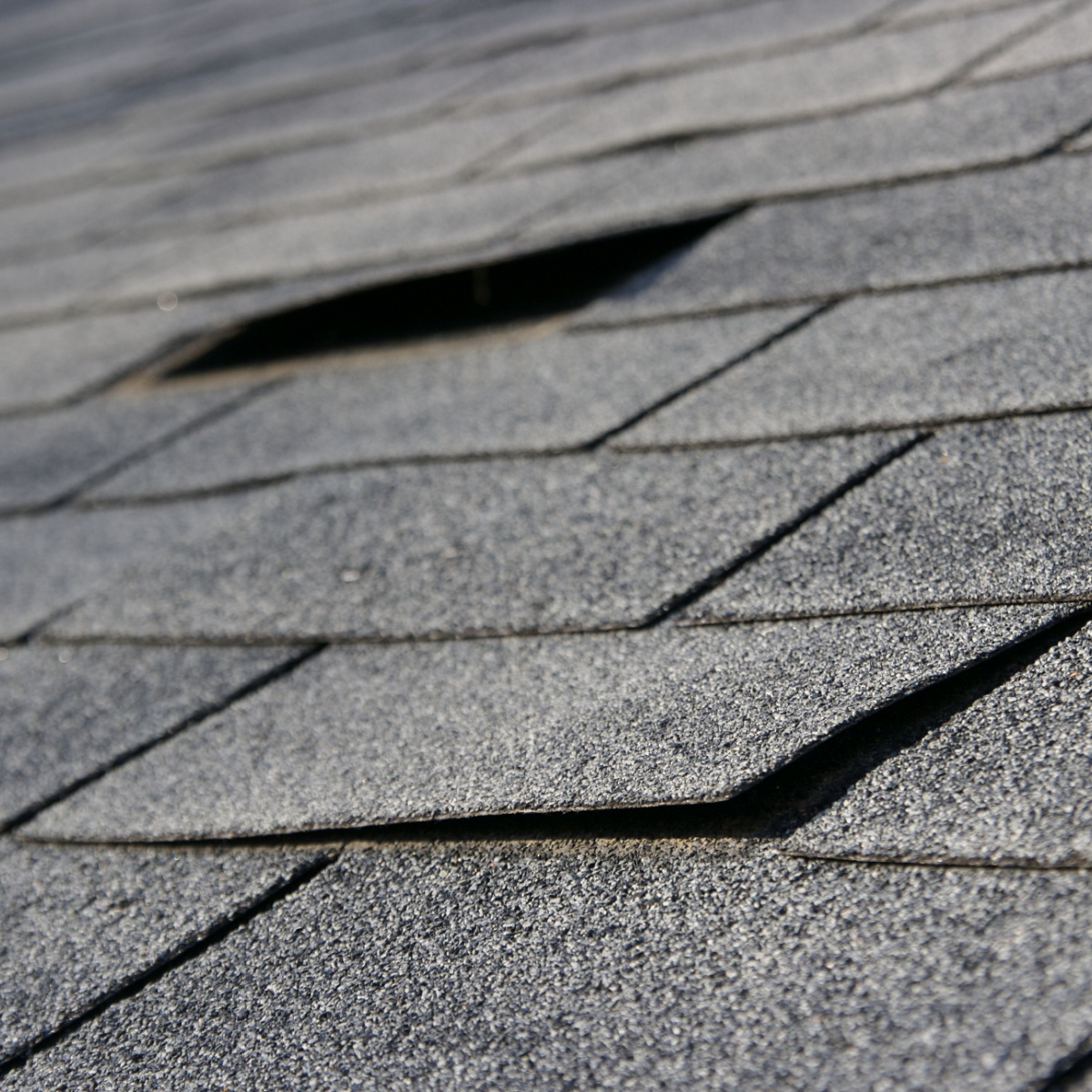Houston roof damage that could merit a Houston roof replacement conducted by Houston roof experts.