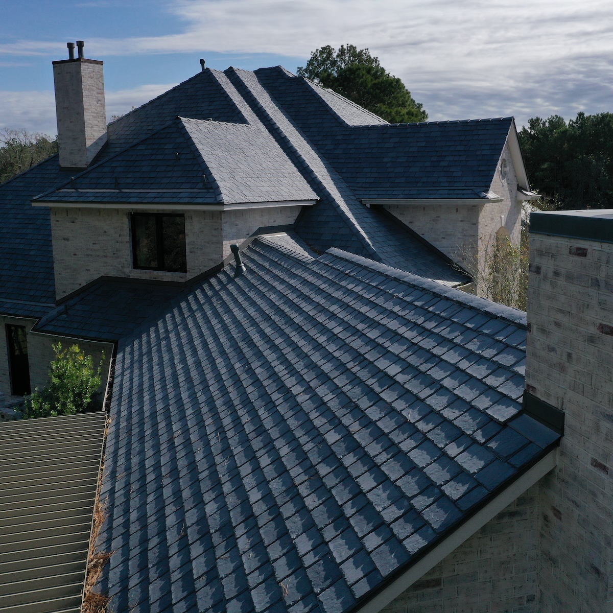 A newly installed roof