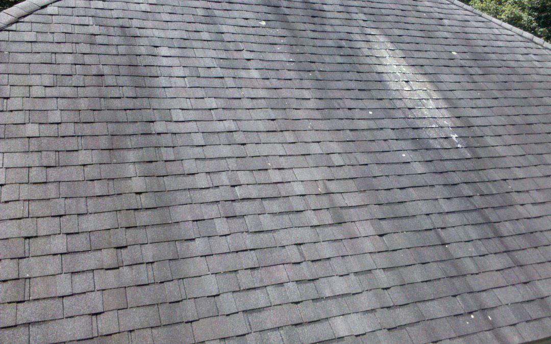 Rain and storm damage to roof in Houston. Get a roof replacement or roof repairs from Amstill.